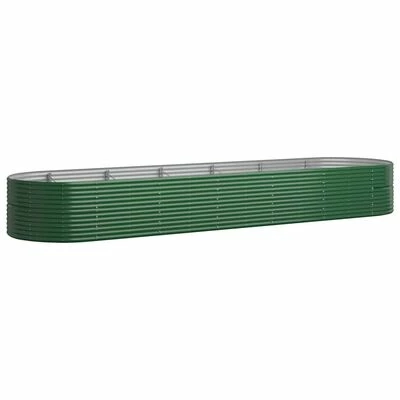 VidaXL Jardinière de jardin Acier enduit de poudre 510x140x68 cm Vert 1 VidaXL Jardinière de jardin Acier enduit de poudre 510x140x68 cm Vert