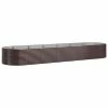 VidaXL Jardinière de jardin Acier enduit de poudre 510x140x68cm Marron