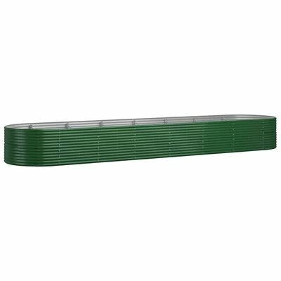 VidaXL Jardinière de jardin Acier enduit de poudre 584x140x68 cm Vert 1 VidaXL Jardinière de jardin Acier enduit de poudre 584x140x68 cm Vert