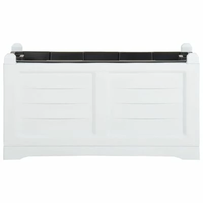 VidaXL Jardinière Blanc 80x42,5x42 cm PP 2 VidaXL Jardinière Blanc 80x42,5x42 cm PP – Image 2