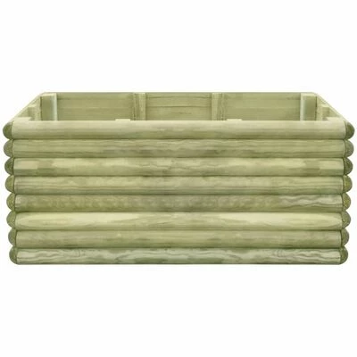 VidaXL Lit surélevé de jardin 106x56x48 cm Bois de pin imprégné 2 VidaXL Lit surélevé de jardin 106x56x48 cm Bois de pin imprégné – Image 2