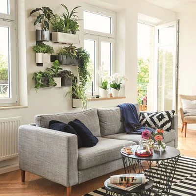 LECHUZA 3 pcs Jardinières Green Wall Home Kit Blanc brillant 2 LECHUZA 3 pcs Jardinières Green Wall Home Kit Blanc brillant – Image 2