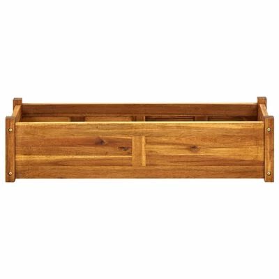 VidaXL Lit surélevé de jardin Bois d'acacia 100x30x25 cm 2 VidaXL Lit surélevé de jardin Bois d'acacia 100x30x25 cm – Image 2