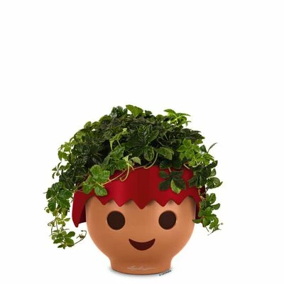 LECHUZA Jardinière de table OJO ALL-IN-ONE Rouge feu 2 LECHUZA Jardinière de table OJO ALL-IN-ONE Rouge feu – Image 2