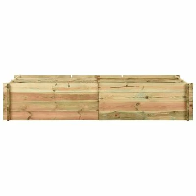 VidaXL Jardinière pour légumes Bois de pin imprégné 197x100x40 cm 2 VidaXL Jardinière pour légumes Bois de pin imprégné 197x100x40 cm – Image 2