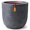 Capi Jardinière Nature Rib 43x41 cm Gris foncé