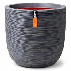 Capi Jardinière Nature Rib 54x52 cm Gris foncé