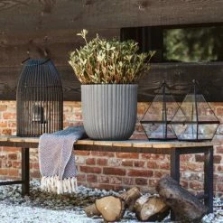 Capi Jardinière Urban Tube 35x34 cm Gris foncé