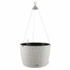 LECHUZA Jardinière NIDO Cottage 35 ALL-IN-ONE Gris clair