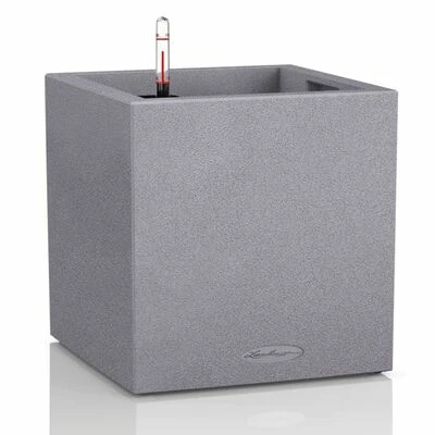 LECHUZA Jardinière CANTO Stone 30 Low ALL-IN-ONE Gris pierre 1 LECHUZA Jardinière CANTO Stone 30 Low ALL-IN-ONE Gris pierre