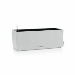 LECHUZA Jardinière BALCONERA Stone 50 ALL-IN-ONE Blanc quartz