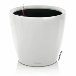 LECHUZA Jardinière CLASSICO Premium 21 LS ALL-IN-ONE Blanc brillant