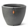 Capi Pot à plantes conique bas Arc Granite 60x48 cm Anthracite