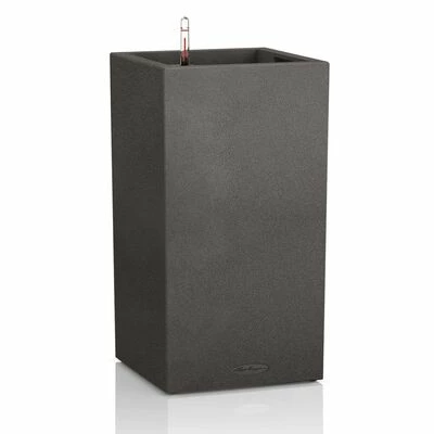 LECHUZA Jardinière CANTO Stone 40 High ALL-IN-ONE Noir graphite 1 LECHUZA Jardinière CANTO Stone 40 High ALL-IN-ONE Noir graphite