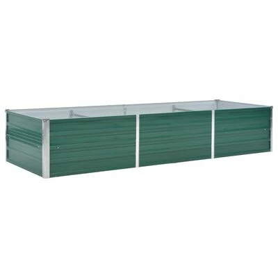 VidaXL Lit surélevé de jardin Acier galvanisé 240x80x45 cm Vert 1 VidaXL Lit surélevé de jardin Acier galvanisé 240x80x45 cm Vert