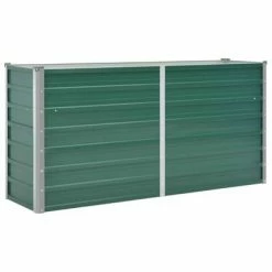VidaXL Lit surélevé de jardin Acier galvanisé 160x40x77 cm Vert