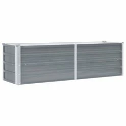 VidaXL Lit surélevé de jardin Acier galvanisé 160x40x45 cm Gris