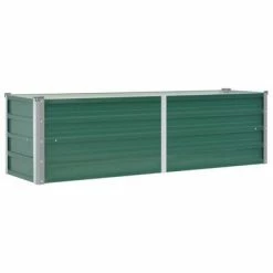 VidaXL Lit surélevé de jardin Acier galvanisé 160x40x45 cm Vert