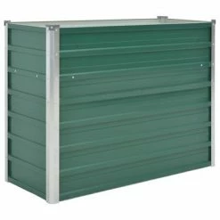 VidaXL Lit surélevé de jardin Acier galvanisé 100x40x77 cm Vert