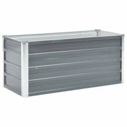 VidaXL Lit surélevé de jardin Acier galvanisé 100x40x45 cm Gris