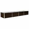 VidaXL Lit surélevé de jardin Marron 320x80x45 cm Acier galvanisé