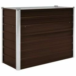 VidaXL Lit surélevé de jardin Marron 100x40x77 cm Acier galvanisé