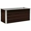 VidaXL Lit surélevé de jardin Marron 100x40x45 cm Acier galvanisé