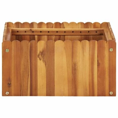 VidaXL Lit surélevé de jardin 50x50x25 cm Bois massif d'acacia 2 VidaXL Lit surélevé de jardin 50x50x25 cm Bois massif d'acacia – Image 2