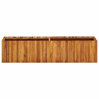 VidaXL Lit surélevé de jardin 200x30x50 cm Bois massif d'acacia 2 VidaXL Lit surélevé de jardin 200x30x50 cm Bois massif d'acacia – Image 2