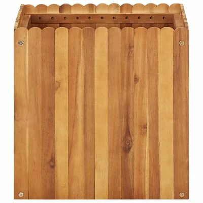 VidaXL Lit surélevé de jardin 50x50x50 cm Bois massif d'acacia 2 VidaXL Lit surélevé de jardin 50x50x50 cm Bois massif d'acacia – Image 2