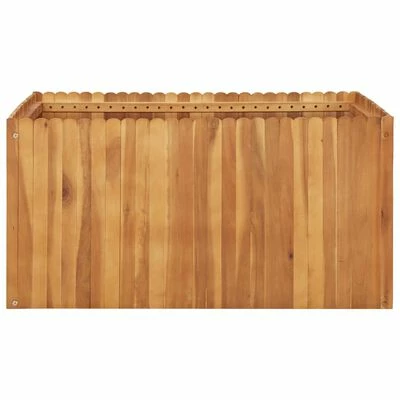 VidaXL Lit surélevé de jardin 100x100x50 cm Bois massif d'acacia 2 VidaXL Lit surélevé de jardin 100x100x50 cm Bois massif d'acacia – Image 2