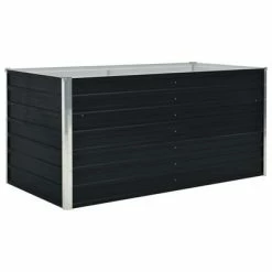 VidaXL Jardinière 160 x 80 x 45 cm Acier galvanisé Anthracite