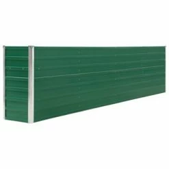 VidaXL Jardinière 320x40x77 cm Acier galvanisé Vert
