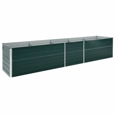 VidaXL Lit surélevé de jardin Acier galvanisé 400x80x45 cm Vert 1 VidaXL Lit surélevé de jardin Acier galvanisé 400x80x45 cm Vert