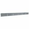 VidaXL Lit surélevé de jardin Acier galvanisé 600x80x45 cm Gris