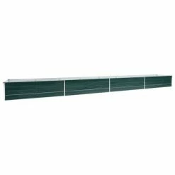 VidaXL Lit surélevé de jardin Acier galvanisé 600x80x45 cm Vert