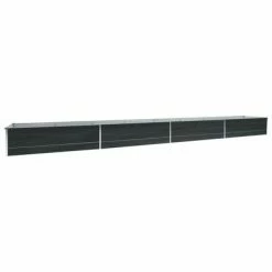 VidaXL Lit surélevé de jardin Acier galvanisé 600x80x45 cm Anthracite
