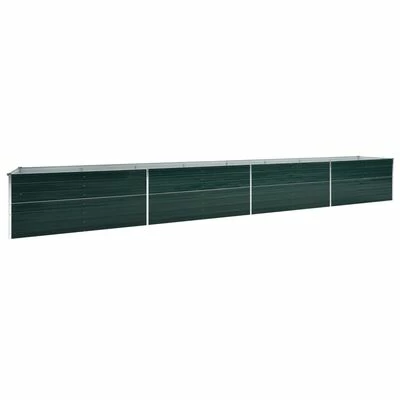 VidaXL Lit surélevé de jardin Acier galvanisé 600x80x77 cm Vert 1 VidaXL Lit surélevé de jardin Acier galvanisé 600x80x77 cm Vert