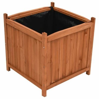 VidaXL Jardinières surélevées 2 pcs 50x50x50 cm Bois de sapin 2 VidaXL Jardinières surélevées 2 pcs 50x50x50 cm Bois de sapin – Image 2