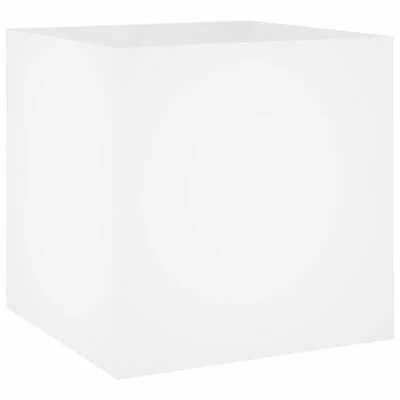 VidaXL Jardinière Blanc 40x40x40 cm Bois d'Ingénierie 1 VidaXL Jardinière Blanc 40x40x40 cm Bois d'Ingénierie