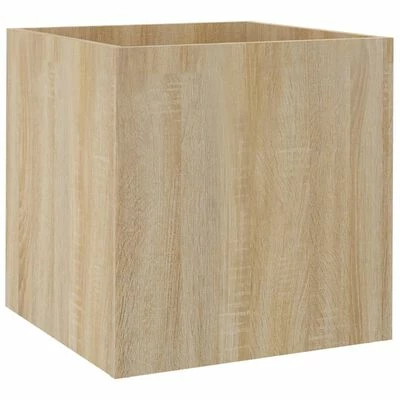 VidaXL Jardinière Chêne sonoma 40x40x40 cm Bois d'ingénierie 1 VidaXL Jardinière Chêne sonoma 40x40x40 cm Bois d'ingénierie