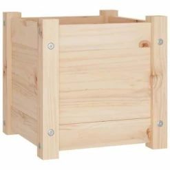 VidaXL Jardinière d'extérieur 31x31x31 cm Bois de pin massif