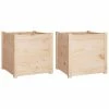 VidaXL Jardinières d'extérieur 2 pcs 50x50x50 cm Bois de pin massif