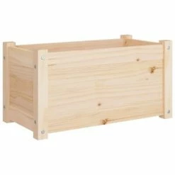 VidaXL Jardinière 60x31x31 cm Bois de pin massif