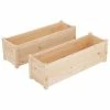 VidaXL Jardinières 2 pcs 100x31x31 cm Bois de pin massif