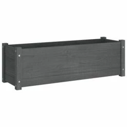VidaXL Jardinière d'extérieur Gris 100x31x31 cm Bois de pin massif