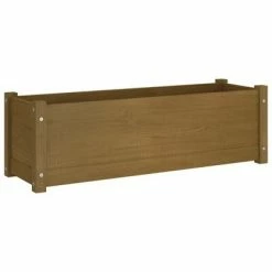 VidaXL Jardinière d'extérieur Marron miel 100x31x31 cm Bois de pin