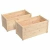 VidaXL Jardinières 2 pcs 100x50x50 cm Bois de pin massif