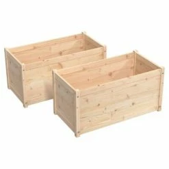 VidaXL Jardinières 2 pcs 100x50x50 cm Bois de pin massif