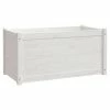VidaXL Jardinière Blanc 100x50x50 cm Bois de pin massif